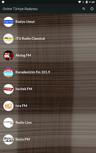 Android application Turkey Radio Online screenshort