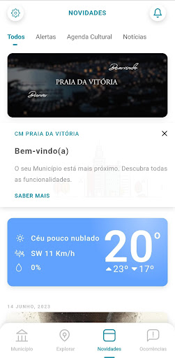 Android application E-Praia screenshort