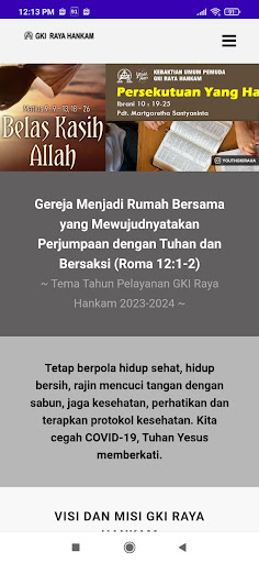 Android application GKI Raya Hankam screenshort