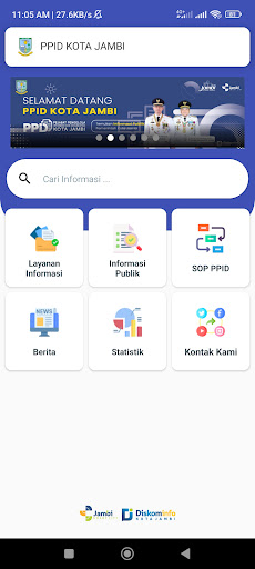 Android application PPID KOTA JAMBI screenshort