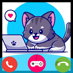 Icon image Fake Call Cat Game - Prank Cal
