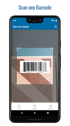 Android application Barcode Spider: Scanner screenshort