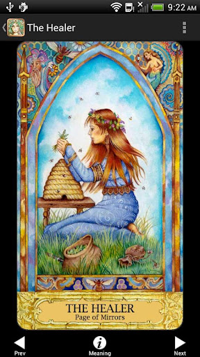 Screenshot of Chrysalis Tarot