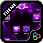 Cover Image of Download Valentine Purple GO Theme  APK