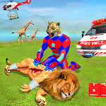 Cover Image of डाउनलोड Superhero Animals Robot Rescue Mission  APK