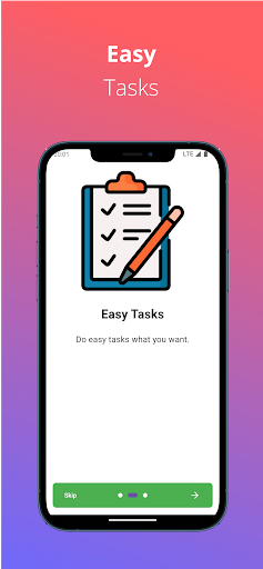 Easy Tasks - Get rewards Screen 2
