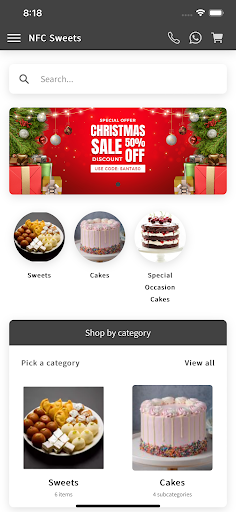 Android application NFC Sweets screenshort