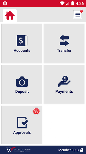 William Penn Bank Business Screen 3