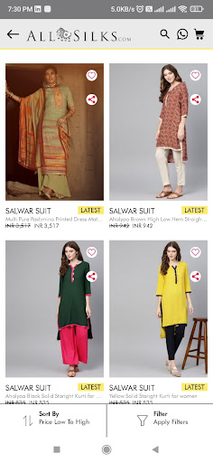 Allsilks - Shop Indianwear Screenshot 3 - AppWisp.com