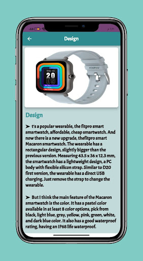 fitpro smart watch Guide Screen 2