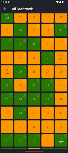 Codeword Screen 3