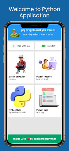 Android application Learn Python Programming screenshort