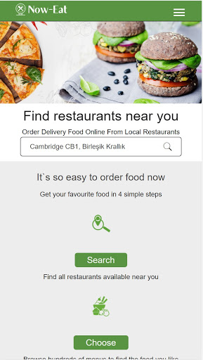 Android application Now Eat - Food Delivery screenshort