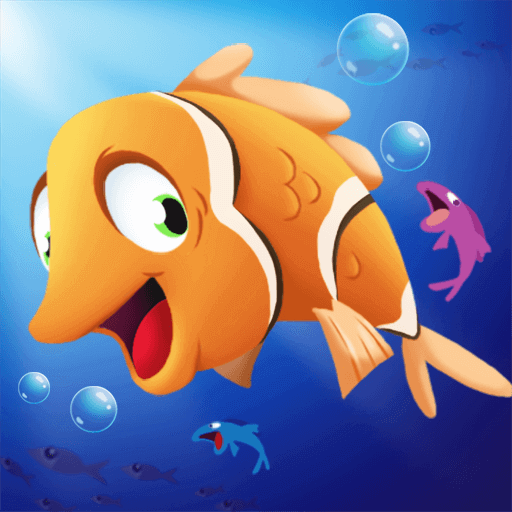Ocean Fish Evolution 3D logo