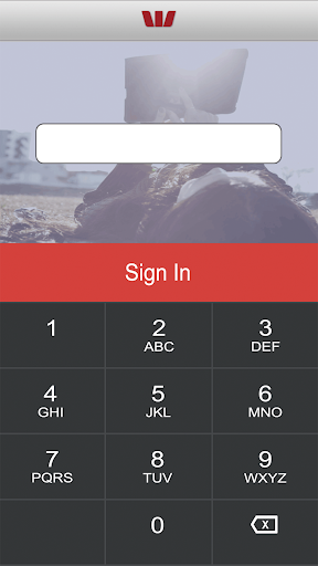Android application Westpac PNG Mobile Banking screenshort