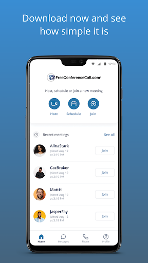 Screenshot of Free Conference Call