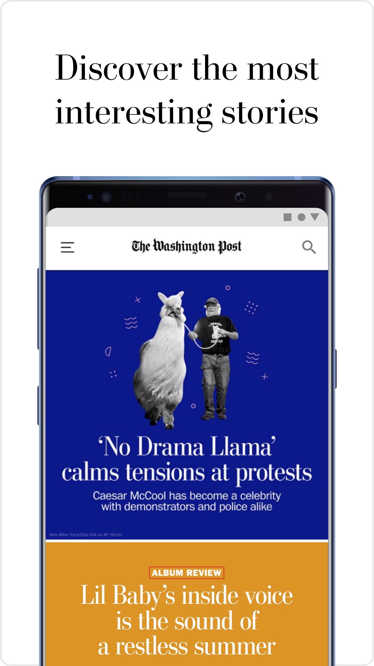 Android application Washington Post screenshort