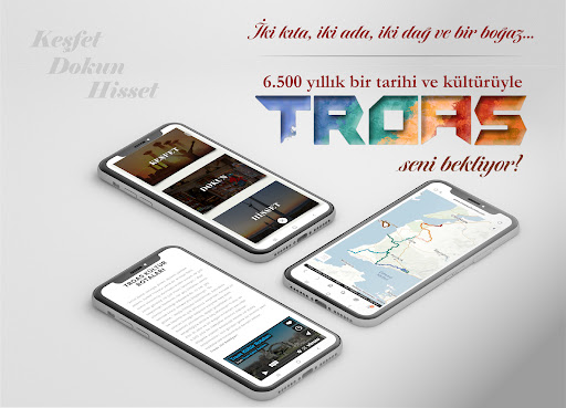 Android application Troas Kültür Rotaları screenshort