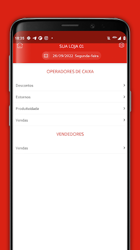 Android application Voa Gestão screenshort