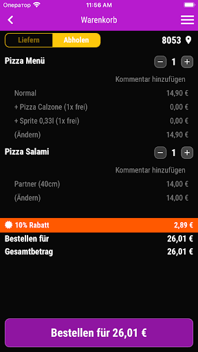 Speed Food Graz Screen 2