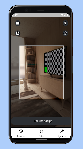 Visualização do aplicativo