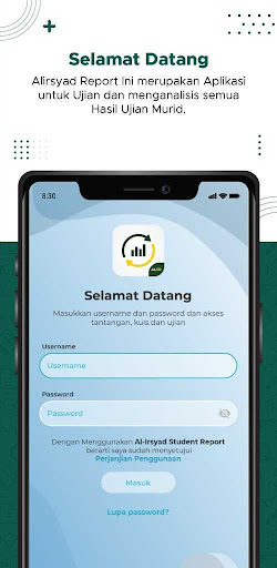Android application AL IRSYAD EDU – REPORT screenshort