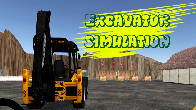 #4. Excavator Crane Simulator 21 (Android) By: Nilasoft Games