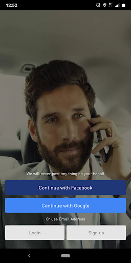 Android application Orbit Taxi India screenshort