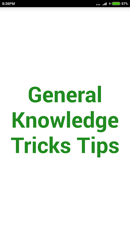 General Knowledge Tricks Tips - 3.1.6 - (Android)