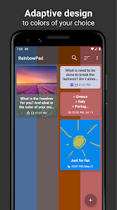 Imágen 1 RainbowPad: Color Note Notepad android