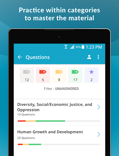 Screenshot of ASWB® MSW Social Work Exam Gui
