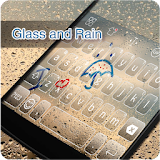 glass and rain emoji keyboard icon