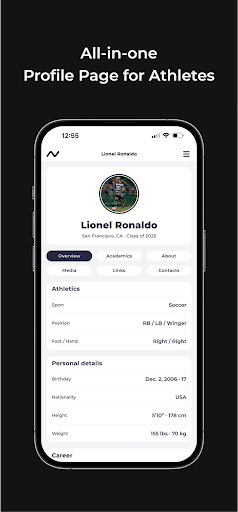 Android application ATHLT screenshort