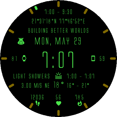 Alenoi Watch Face with the Ome