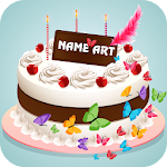 Cover Image of Download Name Art On Birthday Cake App  APK