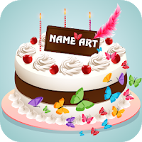 Name Art On Birthday Cake: Focus Filter Maker App