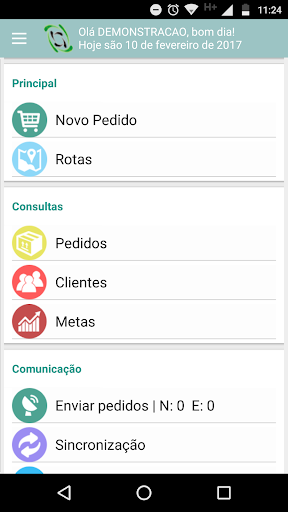 Android application Eficaz Mobile screenshort