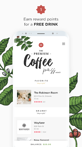 Android application CoffeePass: Order Ahead Coffee screenshort
