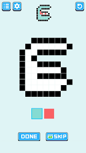 Alphabet Pixel Coloring