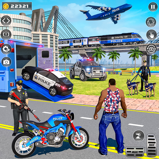 Download Police Car Transport Truck Sim 1.6 Apk for android