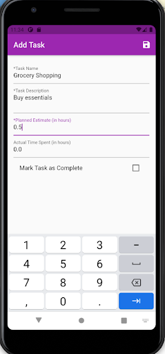 Daily Task Planner Screen 3
