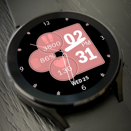 Rose Gold Hybrid Watch Face Screen 2