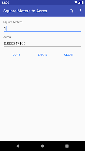 Square Meters to Acres