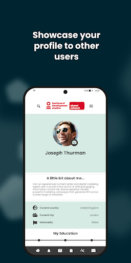 IDS Alumni Network App Screen 2