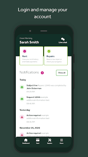 Android application Orwell Housing screenshort