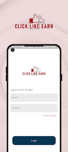 Android application CLICK LIKE EARN screenshort