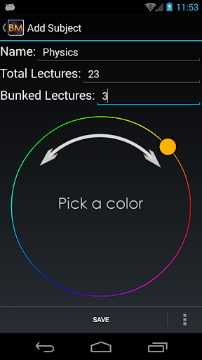 Bunk Manager ( Attendance ) Screen 2