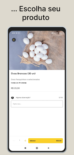 Ovos Silva: Delivery Screen 3