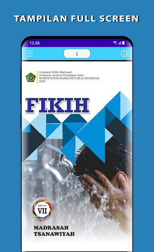 Android application Fikih Kelas 7 MTs screenshort