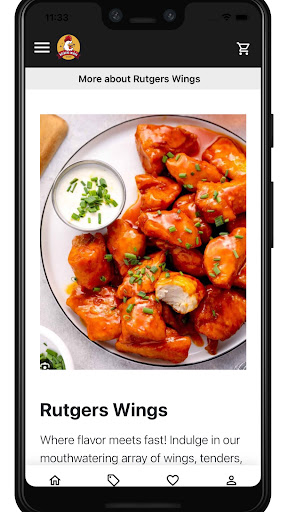 Android application Rutgers Wings screenshort